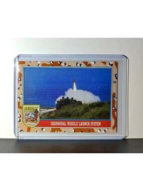 Chaparral Missile Launcher 1991 Topps Desert Storm #131 Card